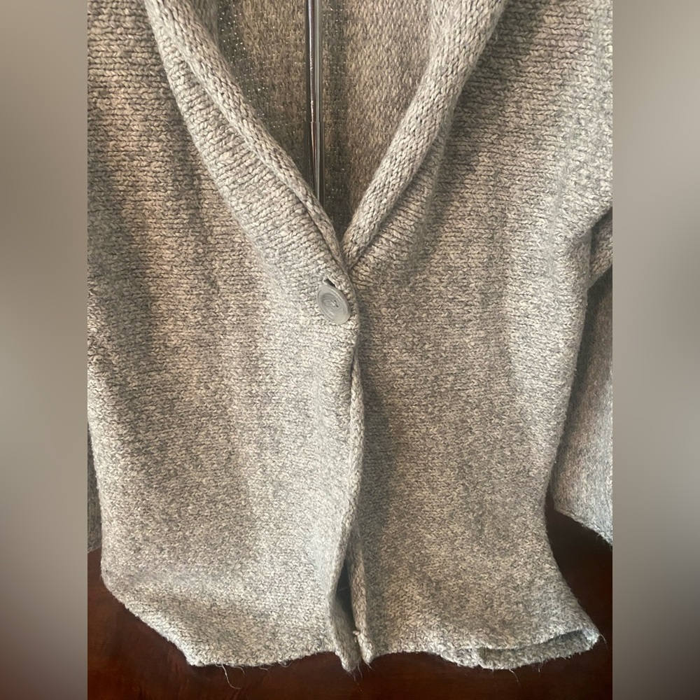 Eddie Bauer Cozy Gray Women's L/XL Knit Sweater - Picture 3 of 4